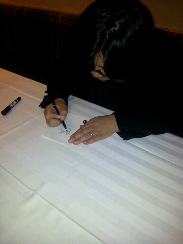 Mamoru Hosoda signing